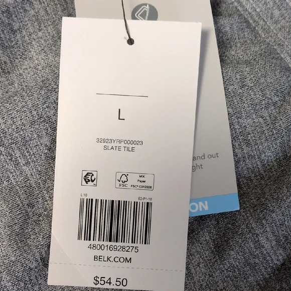 ZELOS Men's Light Gray Joggers  with Three pockets. Size L. Brand New. - Picture 8 of 14